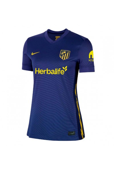 Atletico Madrid Giuliano Simeone #20 Jalkapallovaatteet Naisten Vieraspaita 2025-26 Lyhythihainen Atletico Madrid Giuliano Simeone #20 Jalkapallovaatteet Naisten Vieraspaita 2025-26 Lyhythihainen